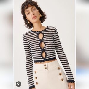 Alexa Chung Crochet Cardigan